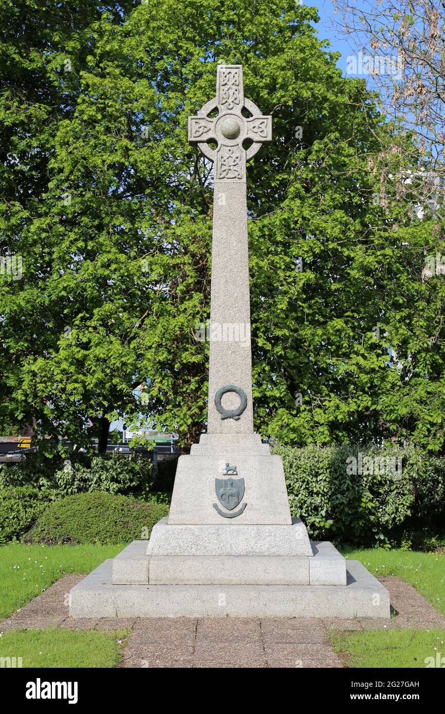 Mémorial des martyrs du Coventry (les chrétiens de Lollard exécutés pour leurs croyances religieuses dans les années 1500), Mile Lane, West Midlands, Angleterre, Royaume-Uni, Europe Banque D'Images