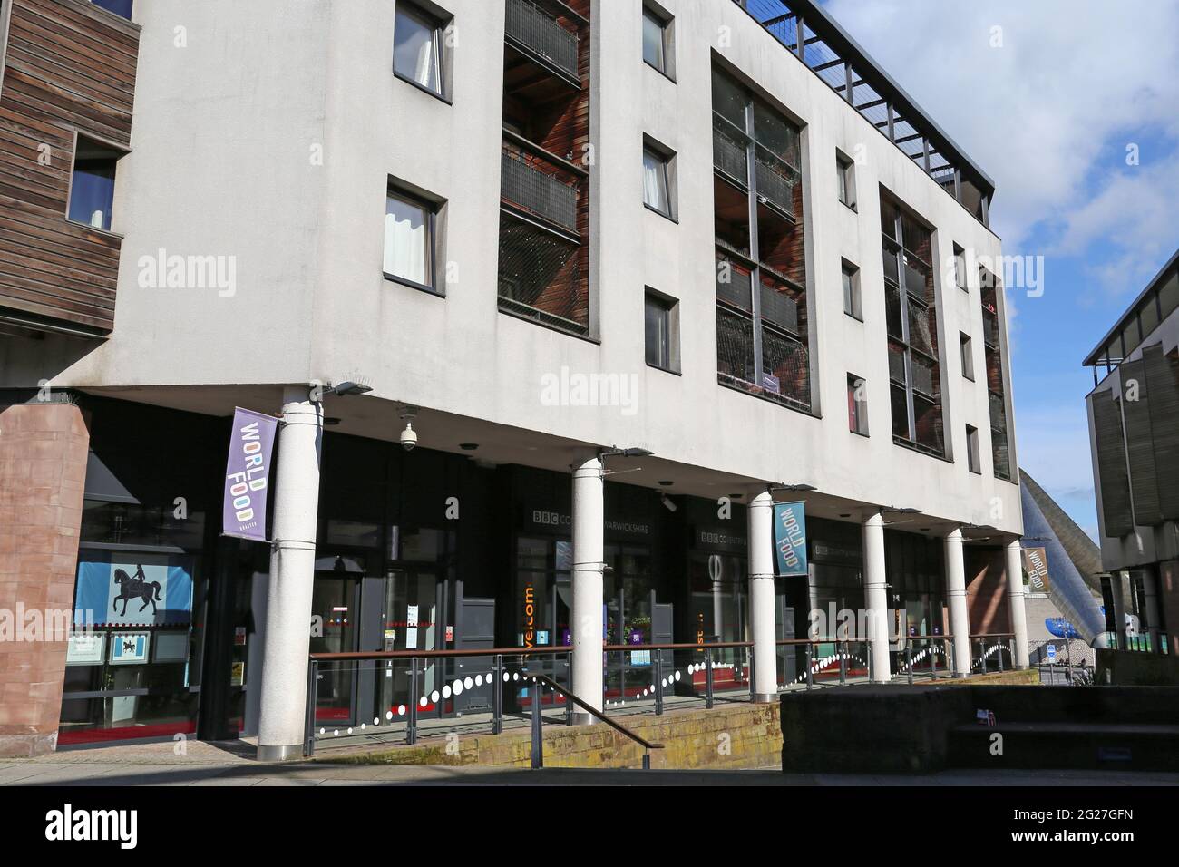 BBC CWR studios, World Food Quarter, Priory place, Centre ville, Coventry, West Midlands, Angleterre, Grande-Bretagne, Royaume-Uni, Europe Banque D'Images