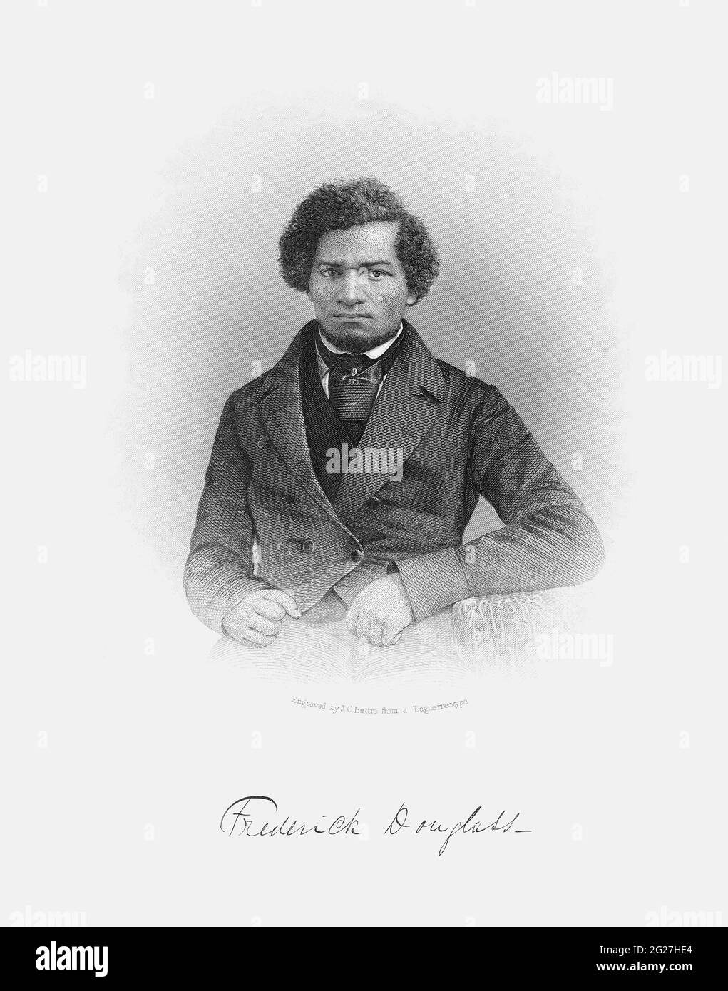 Portrait de Frederick Douglass. Banque D'Images