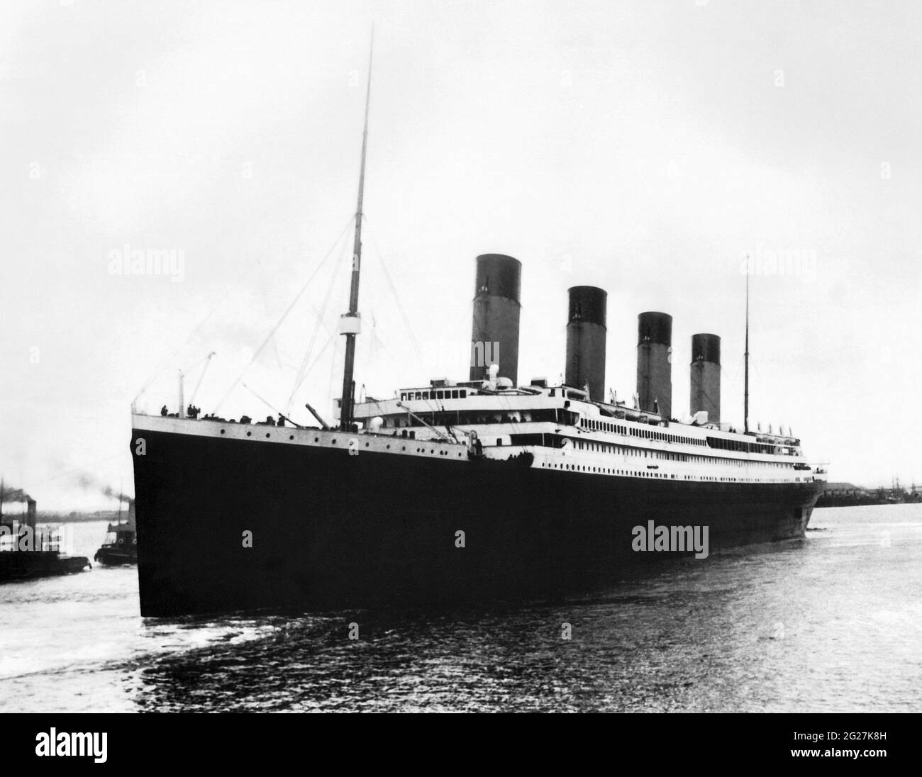 RMS Titanic, vers 1912. Banque D'Images