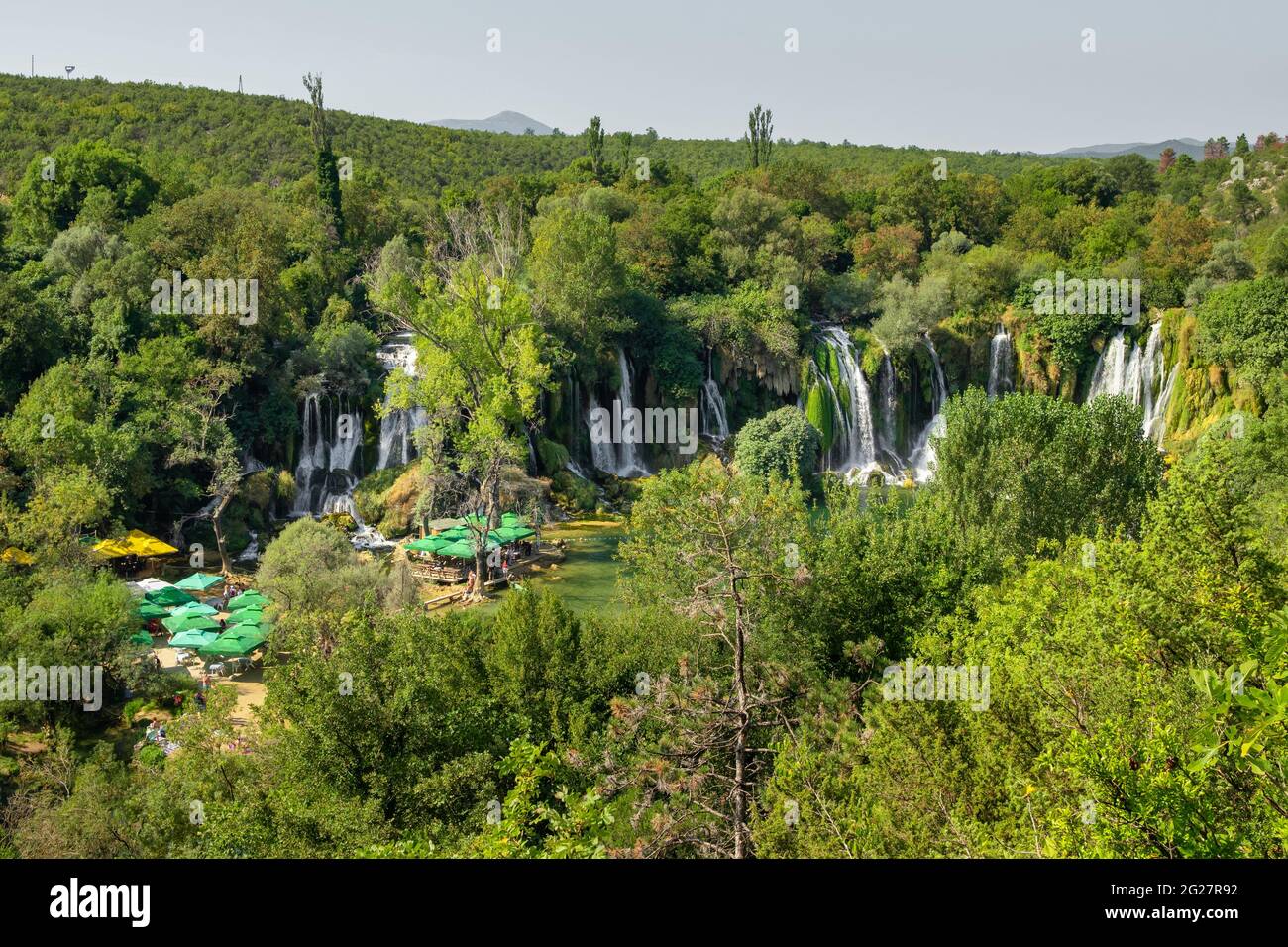Cascade de Kravica sur la rivière Trebizat, Bosnie-Herzégovine Banque D'Images