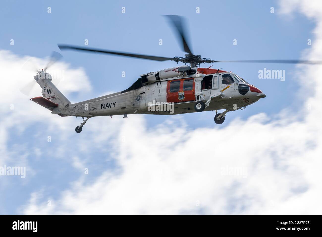 Un hélicoptère Seahawk MH-60S de la marine américaine. Banque D'Images