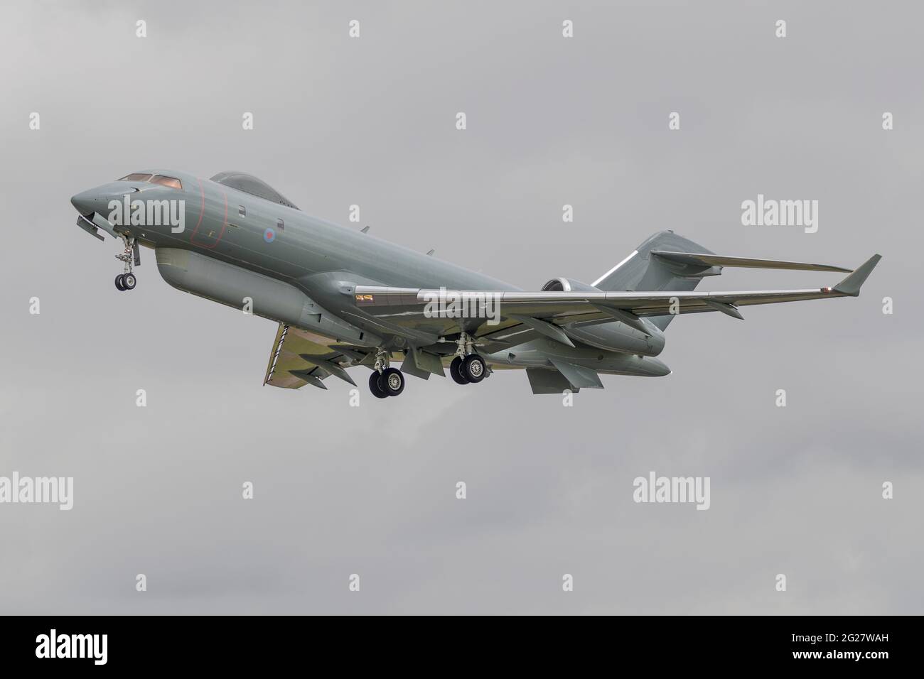 Un avion de surveillance sentinelle de la Royal Air Force. Banque D'Images