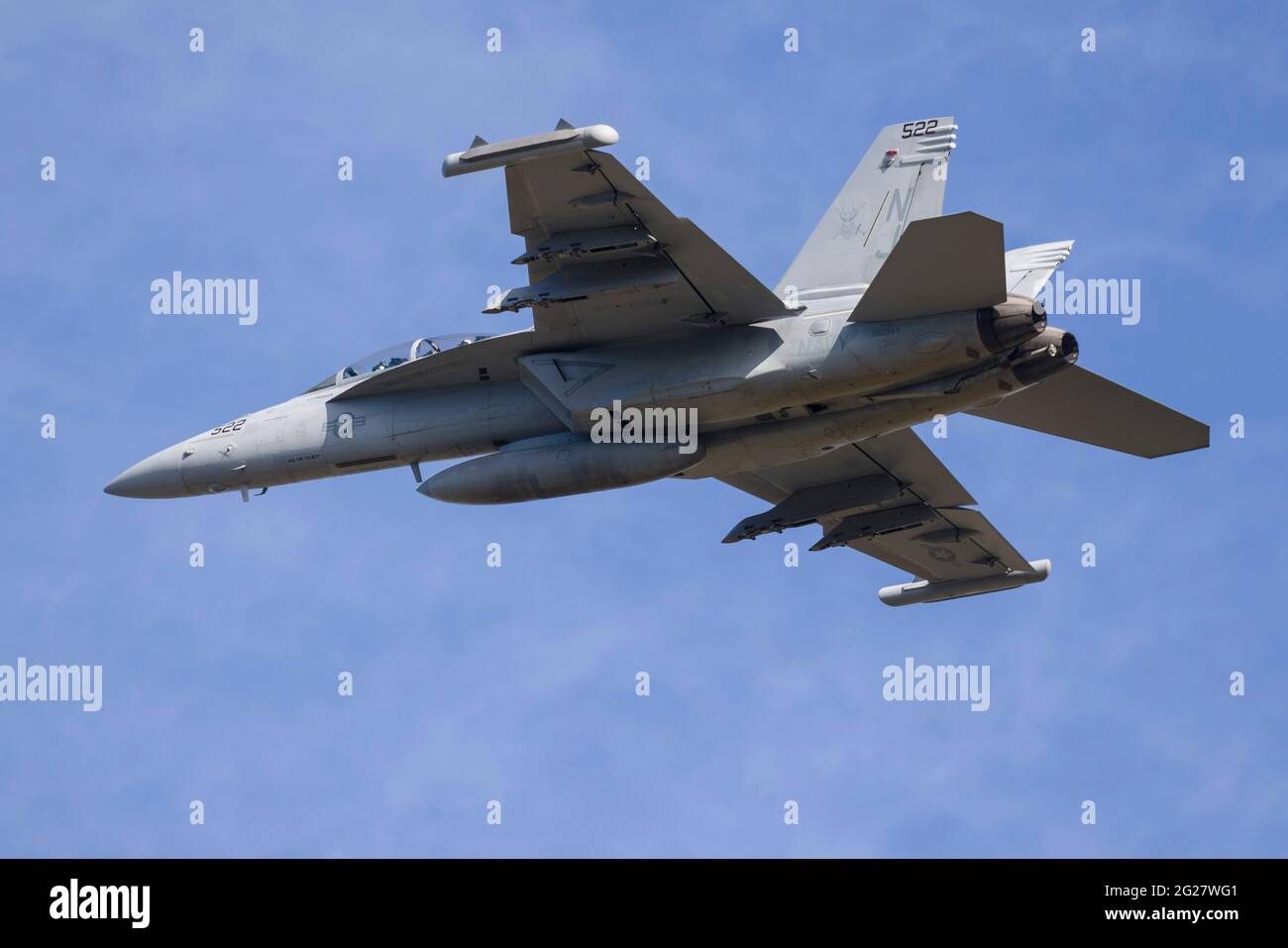 Un growler EA-18G de la marine américaine. Banque D'Images