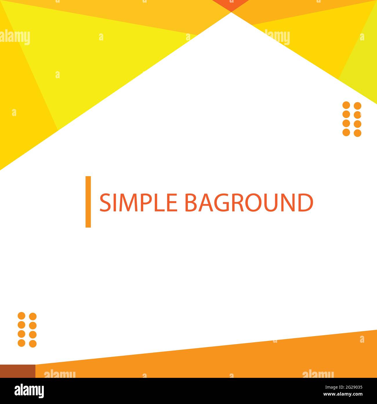 modèle simple en forme de diagramme jaune clair Illustration de Vecteur