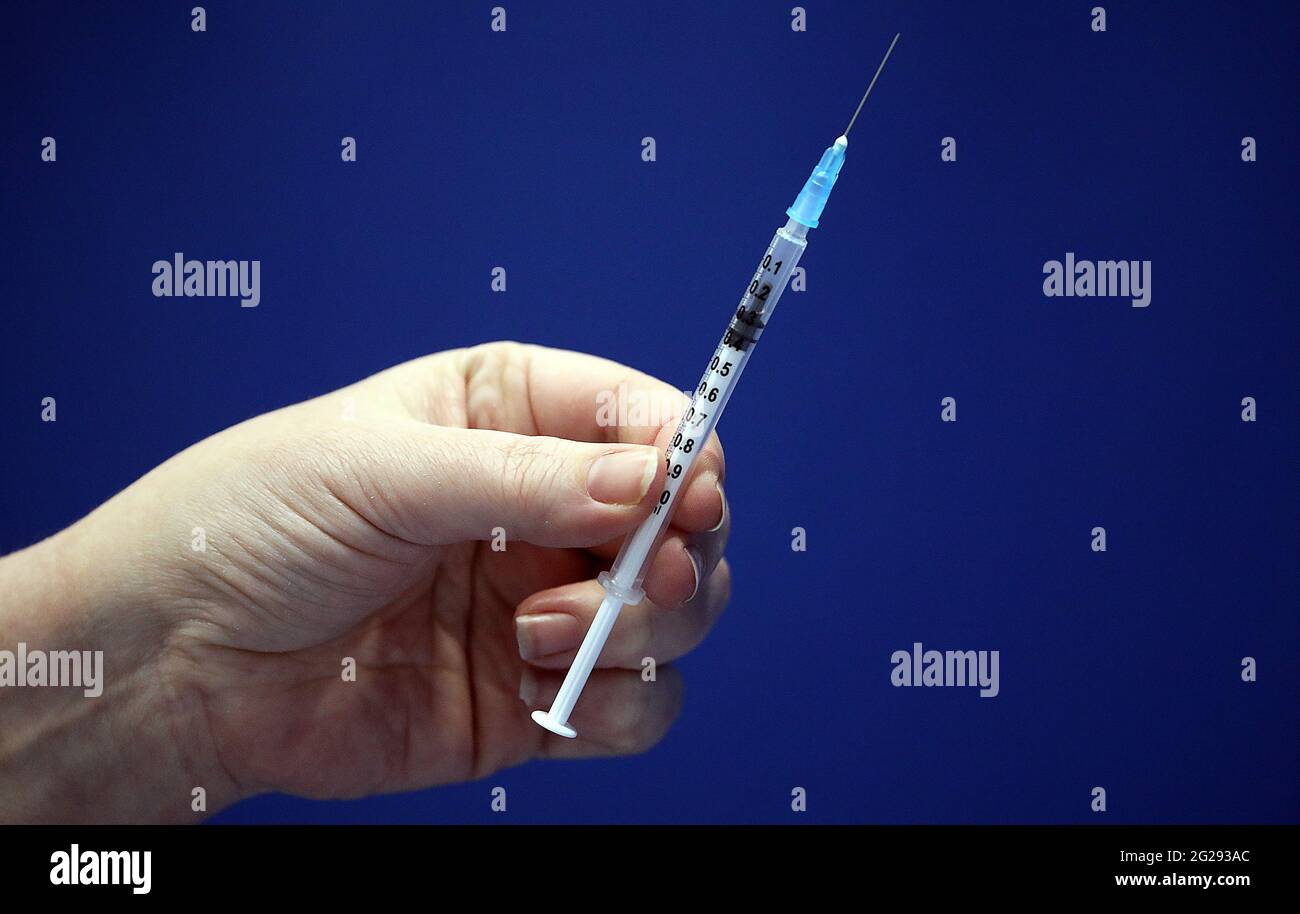 Mise en œuvre du vaccin contre le coronavirus photo prise le 8 février 2021 Banque D'Images