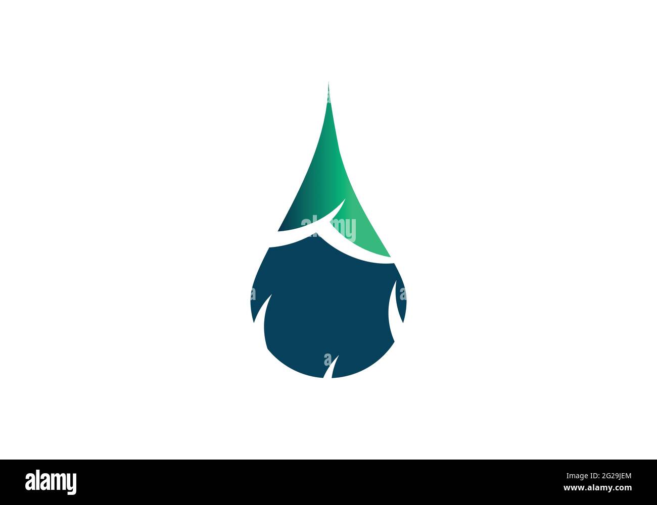 Modèle vectoriel de design avec logo « goutte d'eau » créatif. Illustration de Vecteur