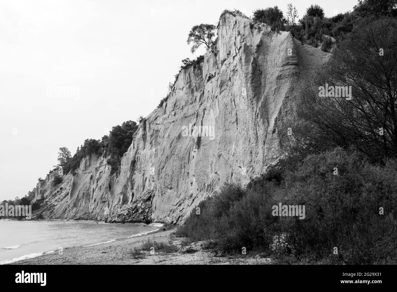 Vue de jour sur le parc Scarborough Bluffs, Toronto, Canada Banque D'Images