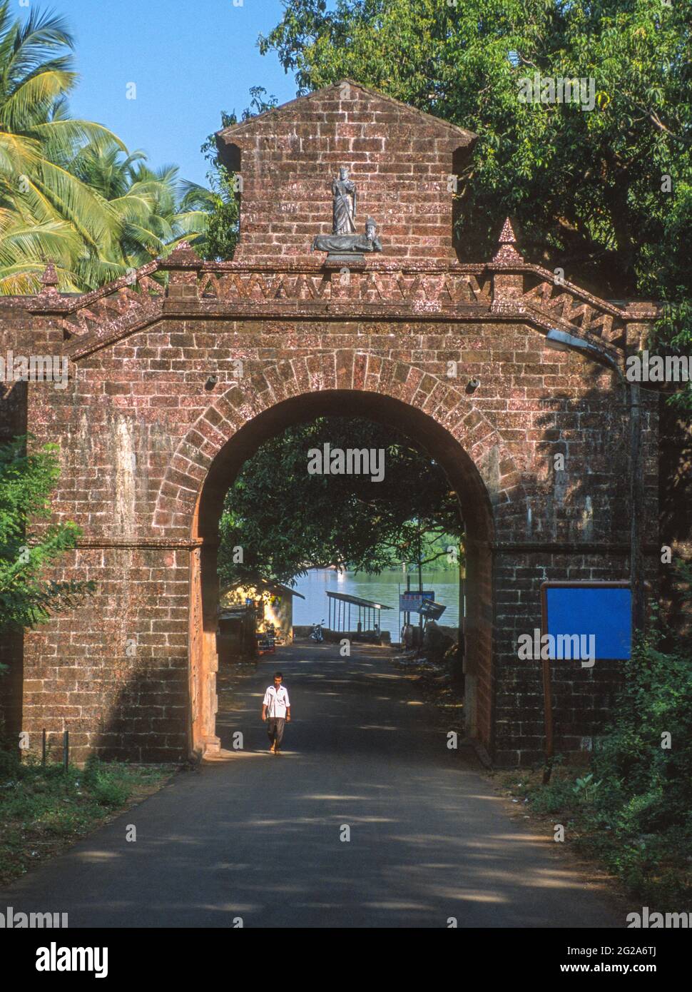 VIEUX Goa, INDE - Arche de Viceroy, ou Arche de Viceroy, érigée en l'honneur de Vasco da Gama en 1599 et restaurée plus tard. Banque D'Images