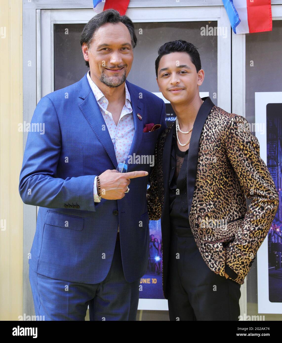 New York, NY, États-Unis. 9 juin 2021. Jimmy Smits, Gregory Diaz IV aux arrivées pour DANS LES hauteurs de première création au 2021 Tribeca Festival Opening Night, United Palace Theatre à Washington Heights, New York, NY 9 juin 2021. Crédit : CJ Rivera/Everett Collection/Alay Live News Banque D'Images