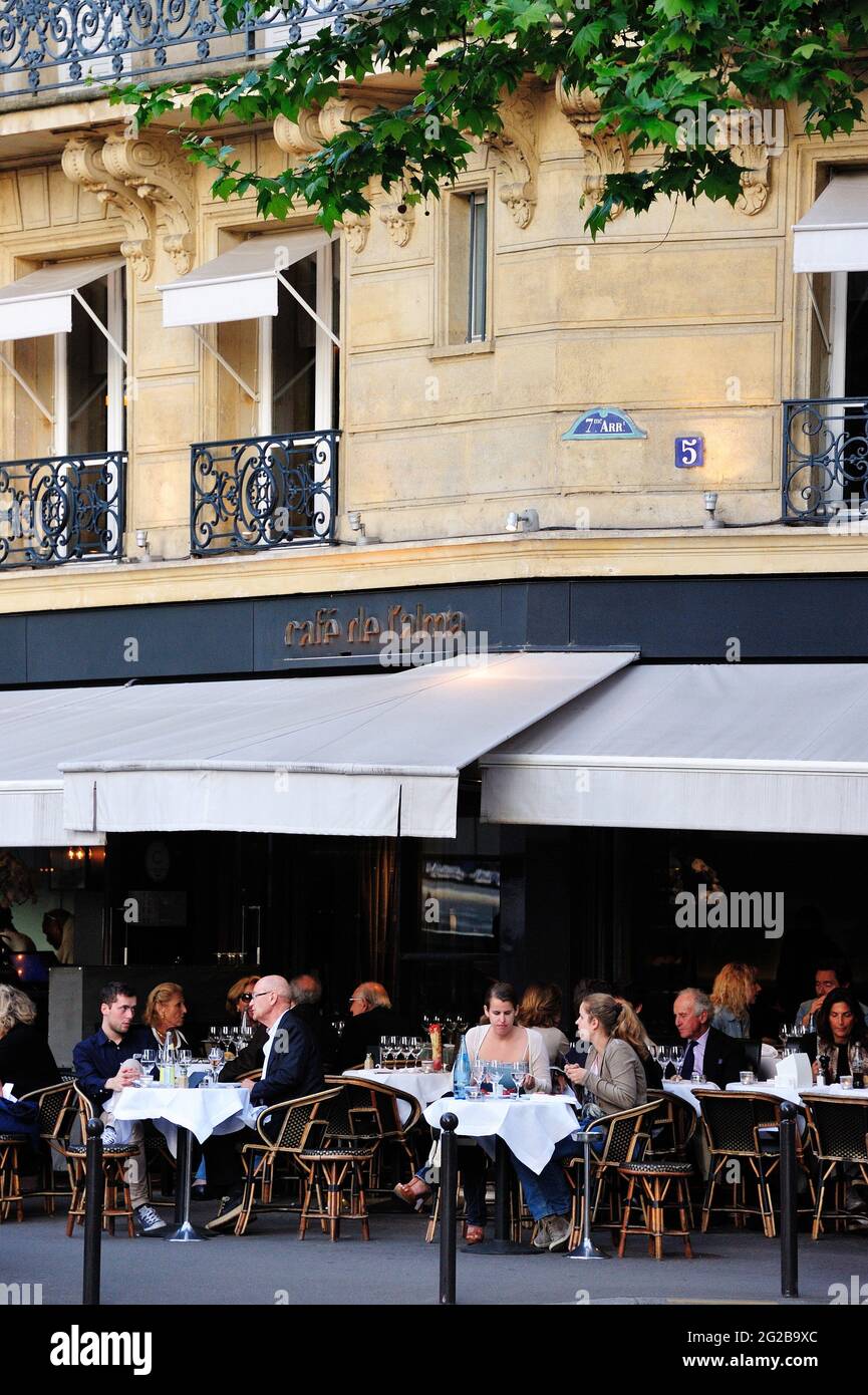 Paris restaurant terrasse Banque de photographies et d’images à haute