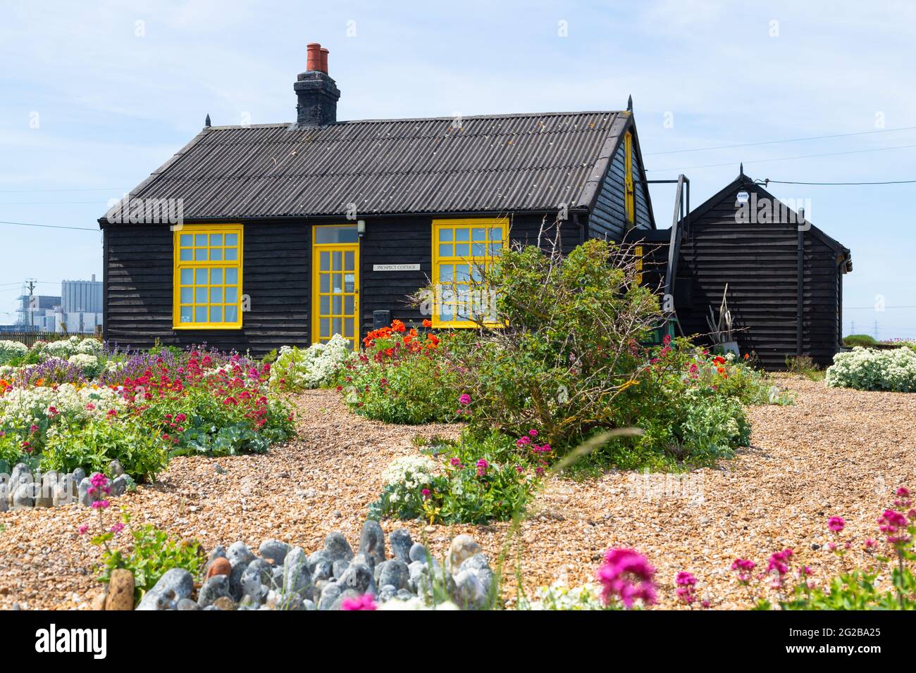 Prospect House Cottage, une fois la maison de Derek Jarman, Dungeness, kent, royaume-uni Banque D'Images