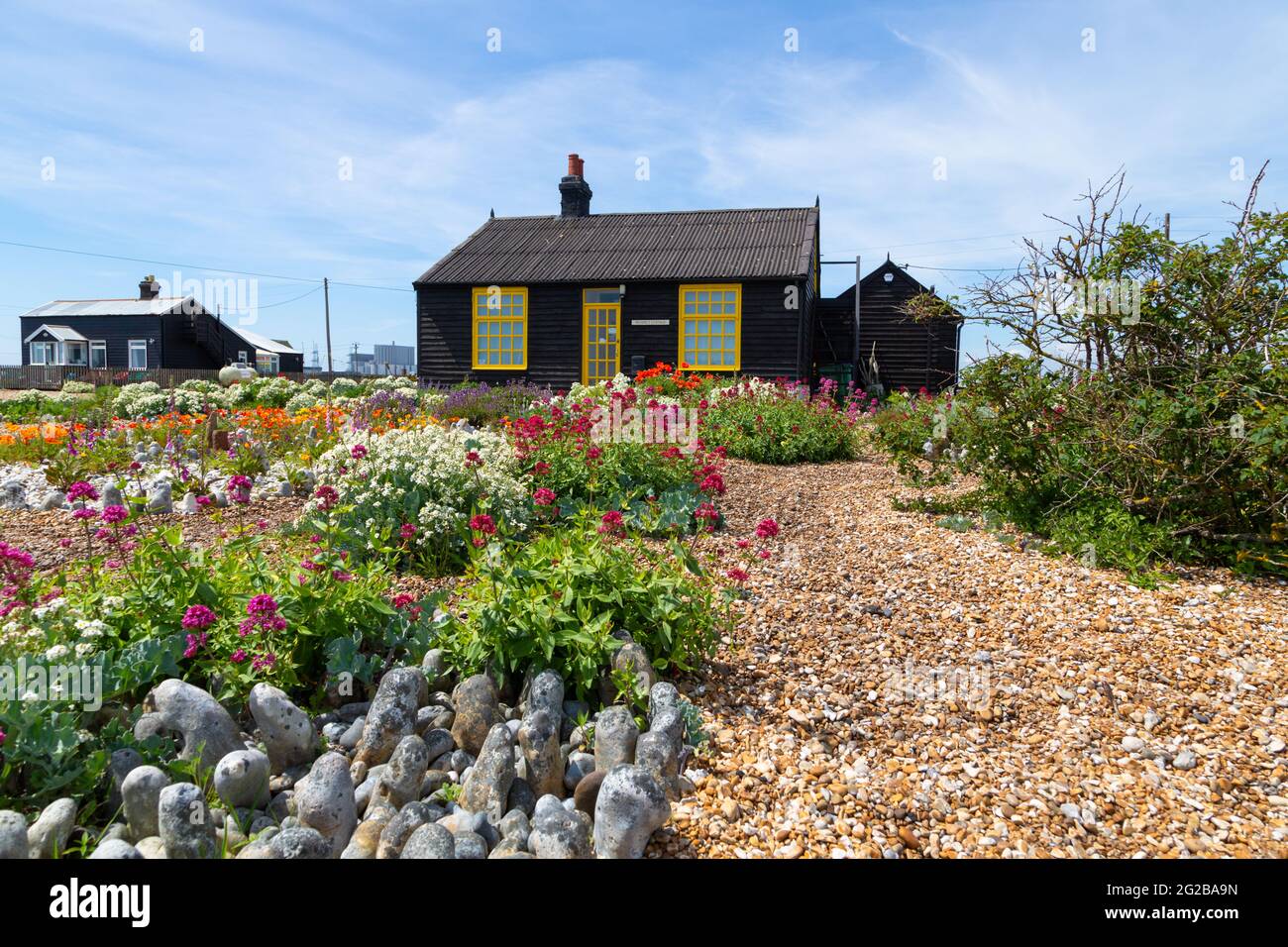 Prospect House Cottage, une fois la maison de Derek Jarman, Dungeness, kent, royaume-uni Banque D'Images