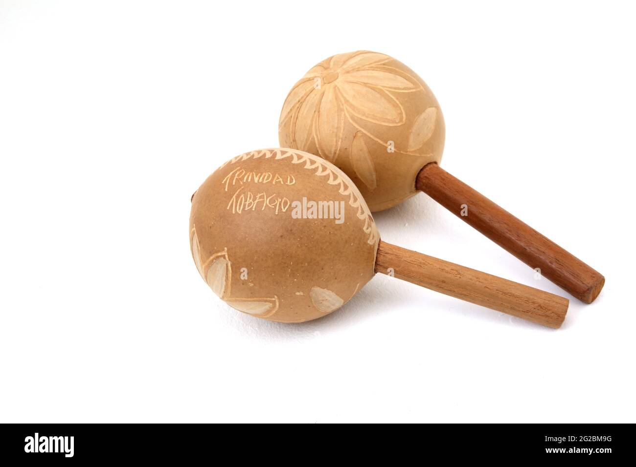 Maracas d'époque de Trinité-et-Tobago Banque D'Images