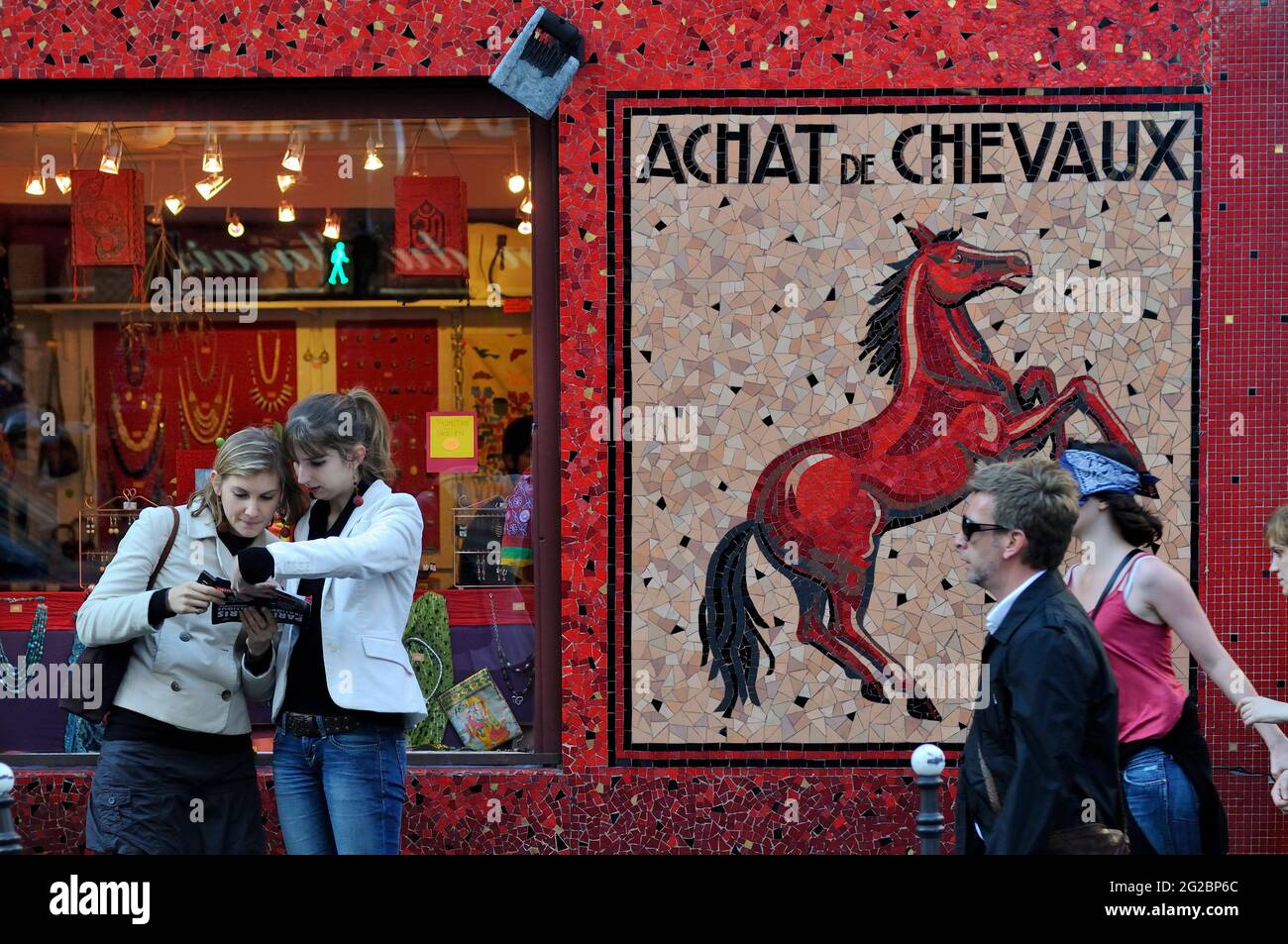 FRANCE, PARIS (75) 4 ÈME ARRONDISSEMENT, QUARTIER DU MARAIS Banque D'Images