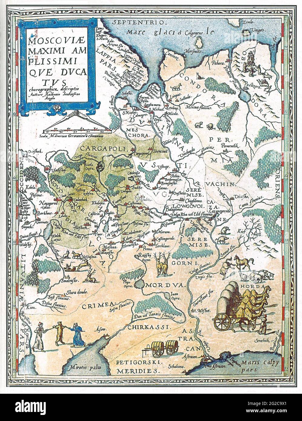 Carte du Grand-Duché de Moscou, carte de la Moscovie, carte de la Moscovie, Russie moscovite, carte de la Russie moscovite,Carte de la Russie moscovite, Rus moscovite, carte de Moscou Banque D'Images