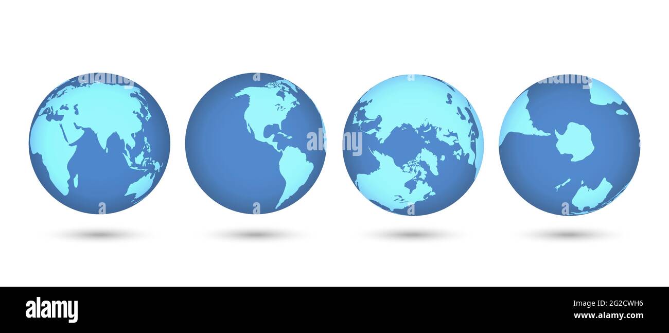 Mise à la terre, illustration de la masse du jeu de globe Illustration de Vecteur