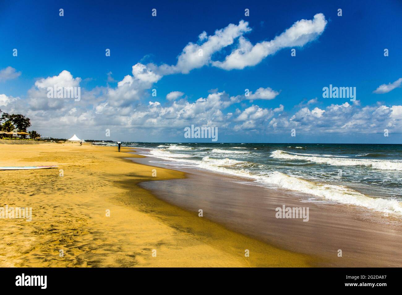 Plage de Kovalam à Chennai, Tamil Nadu Banque D'Images