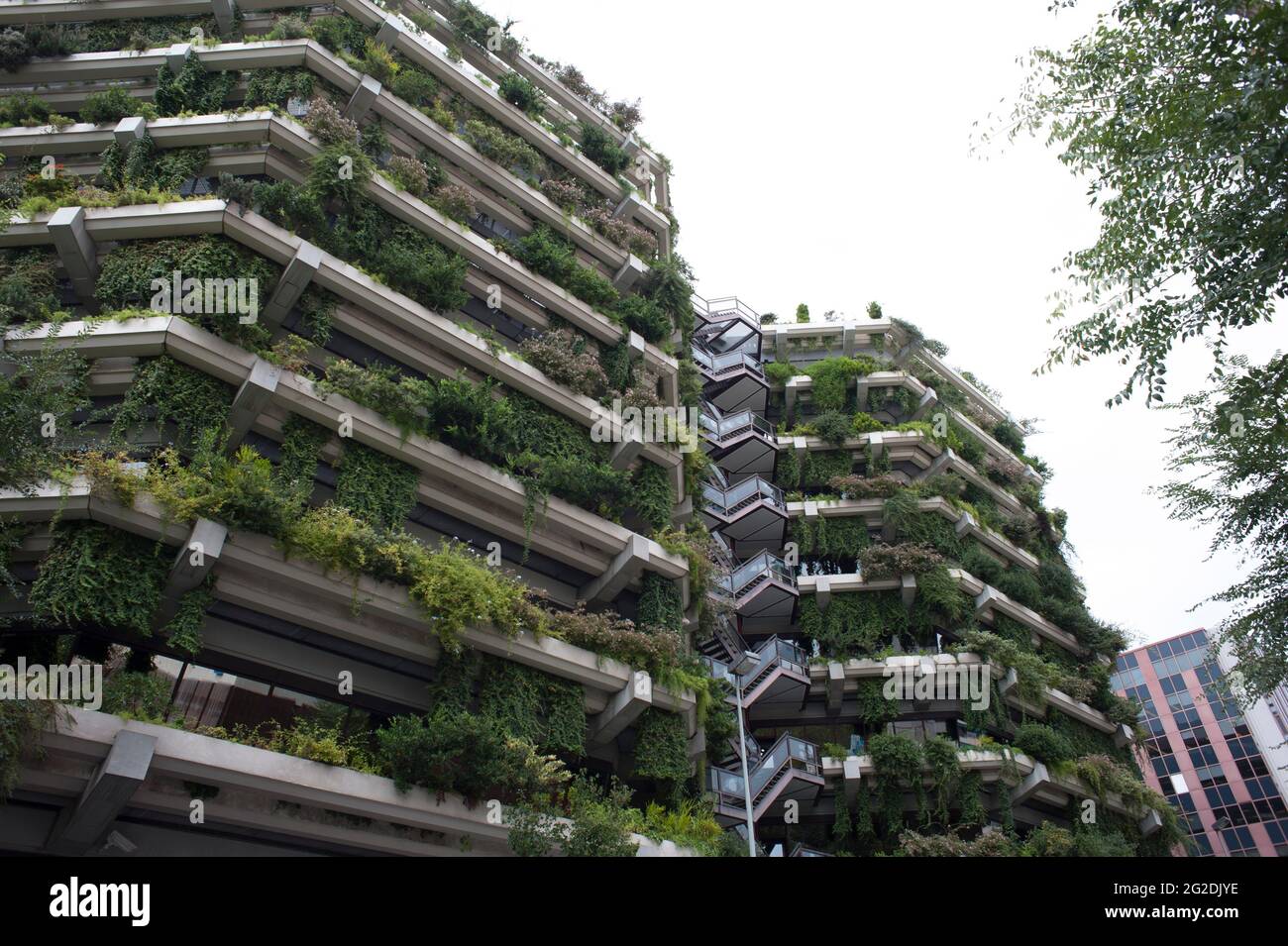 Skyscraper éco bâtiment du siège de la société d'édition Planeta DeAgostini Banque D'Images