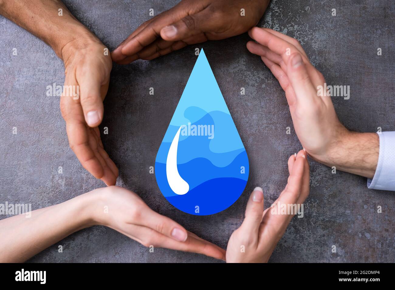 Économisez de l'eau douce. Environnement conservation de l'énergie et durabilité Banque D'Images