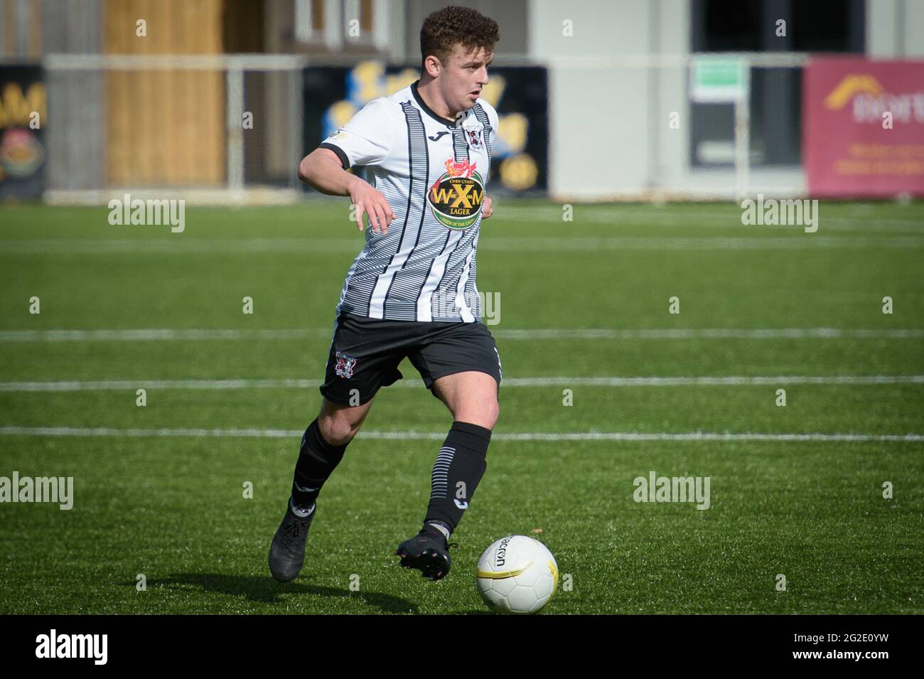 Rhosymedre, pays de Galles, 26 septembre 2020. JD Cymru Premier match entre Cefn Druids et Cardiff Metropolitan University. Banque D'Images