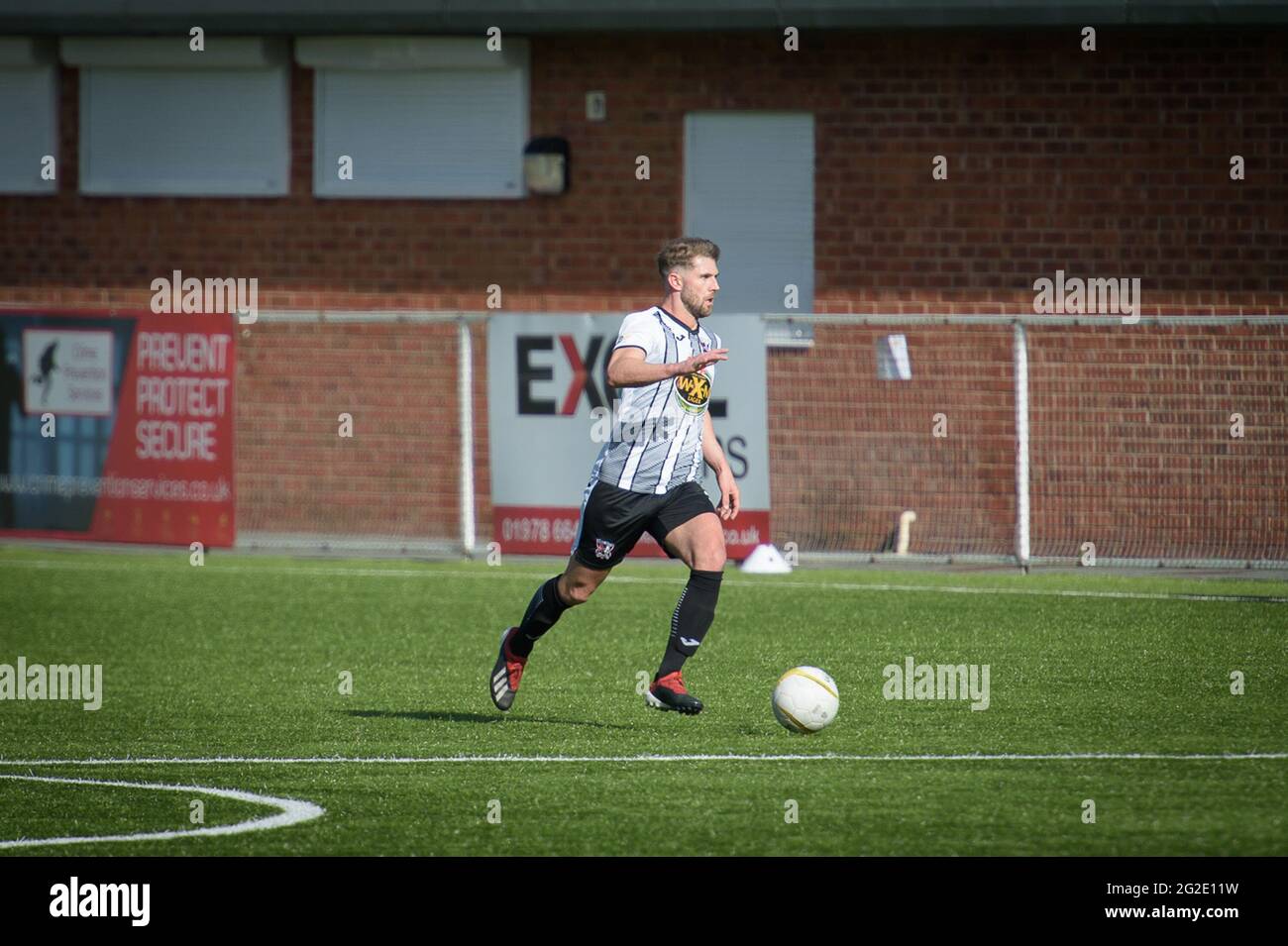 Rhosymedre, pays de Galles, 26 septembre 2020. JD Cymru Premier match entre Cefn Druids et Cardiff Metropolitan University. Banque D'Images