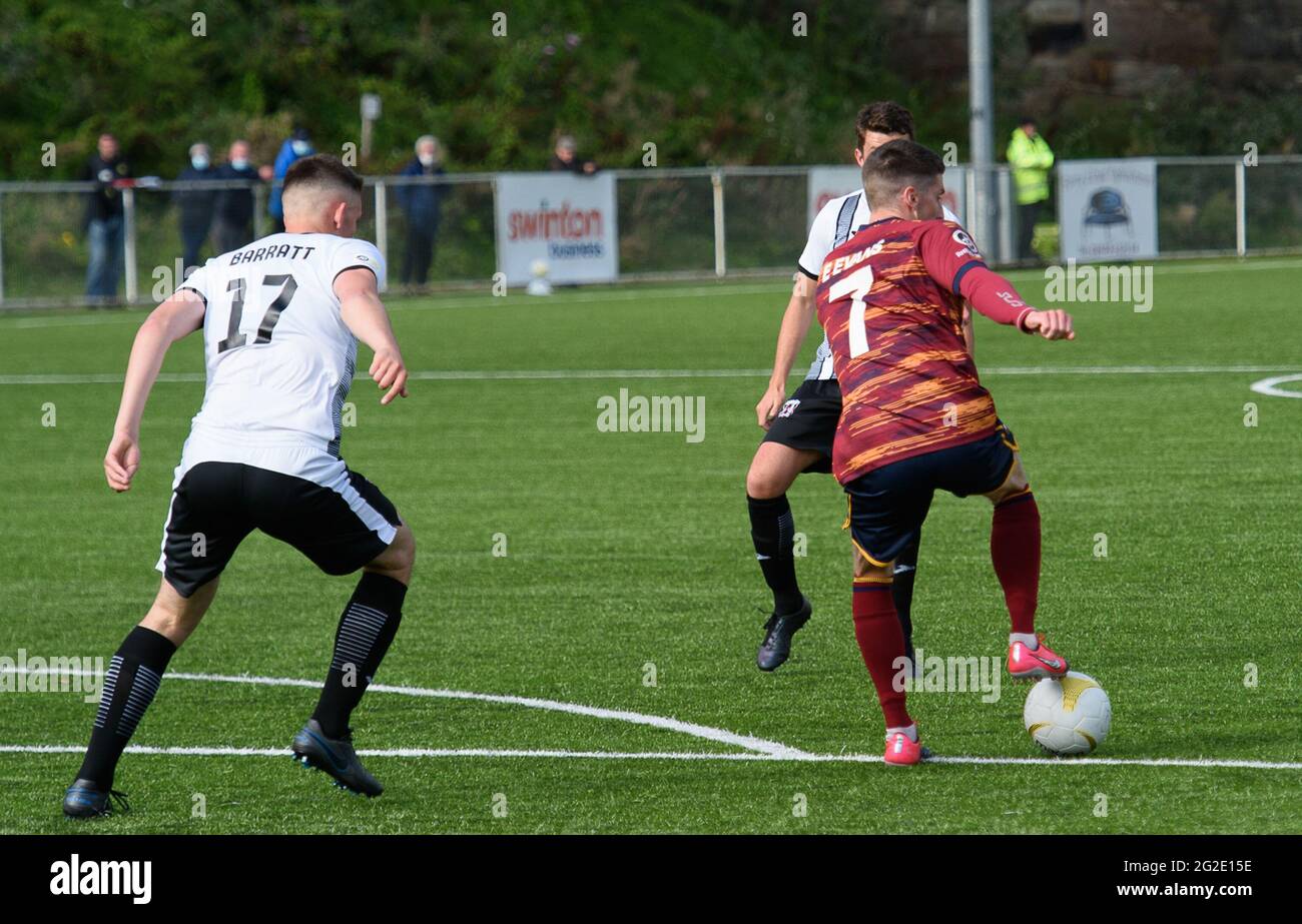 Rhosymedre, pays de Galles, 26 septembre 2020. JD Cymru Premier match entre Cefn Druids et Cardiff Metropolitan University. Banque D'Images