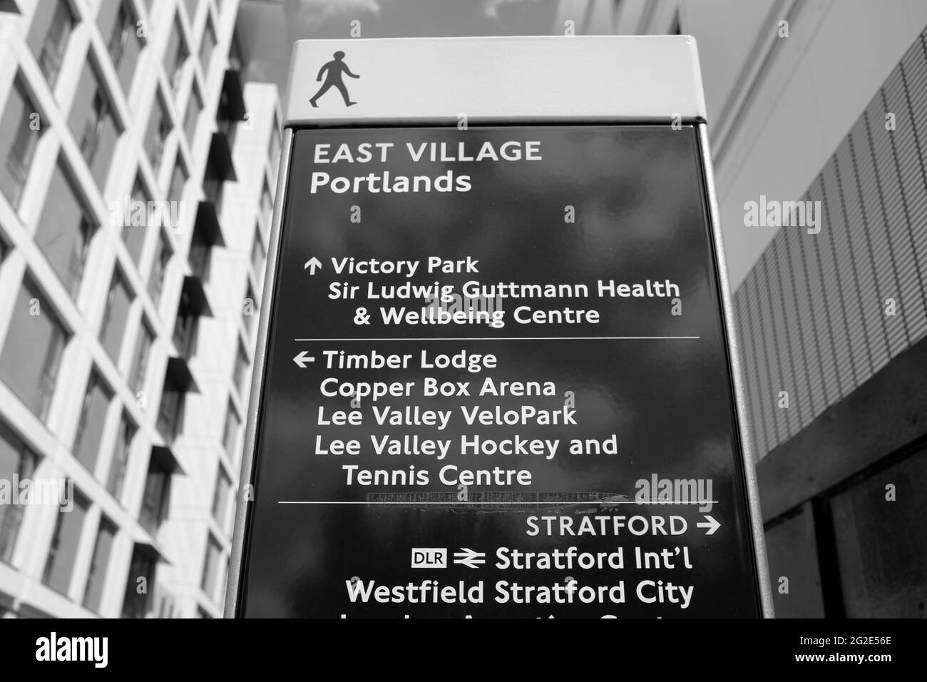 East Village, ancienne résidence des athlètes olympiques, à Stratford E20, dans l'est de Londres, au Royaume-Uni. Banque D'Images