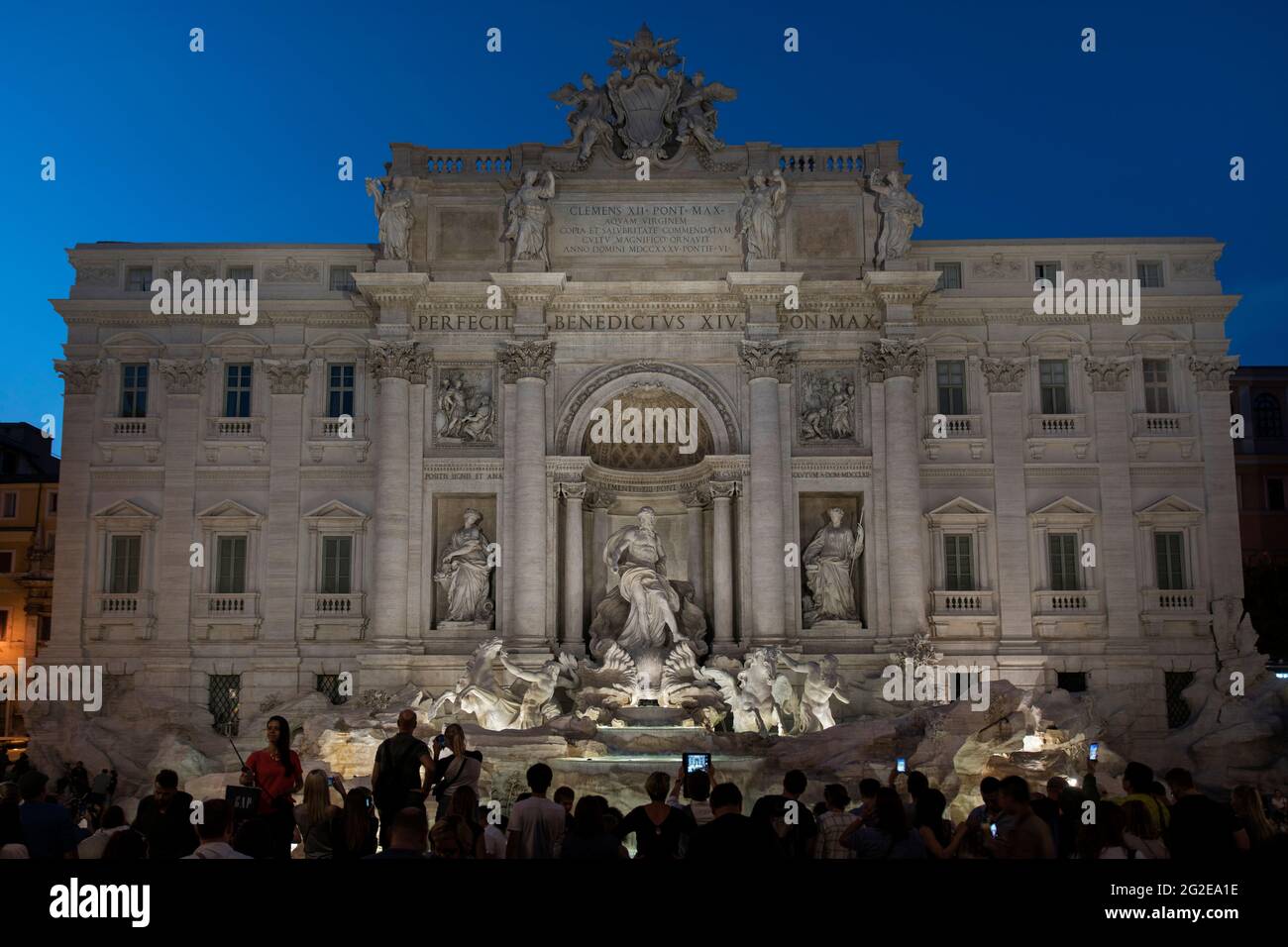 Fontaine de Trevi à Rome Banque D'Images
