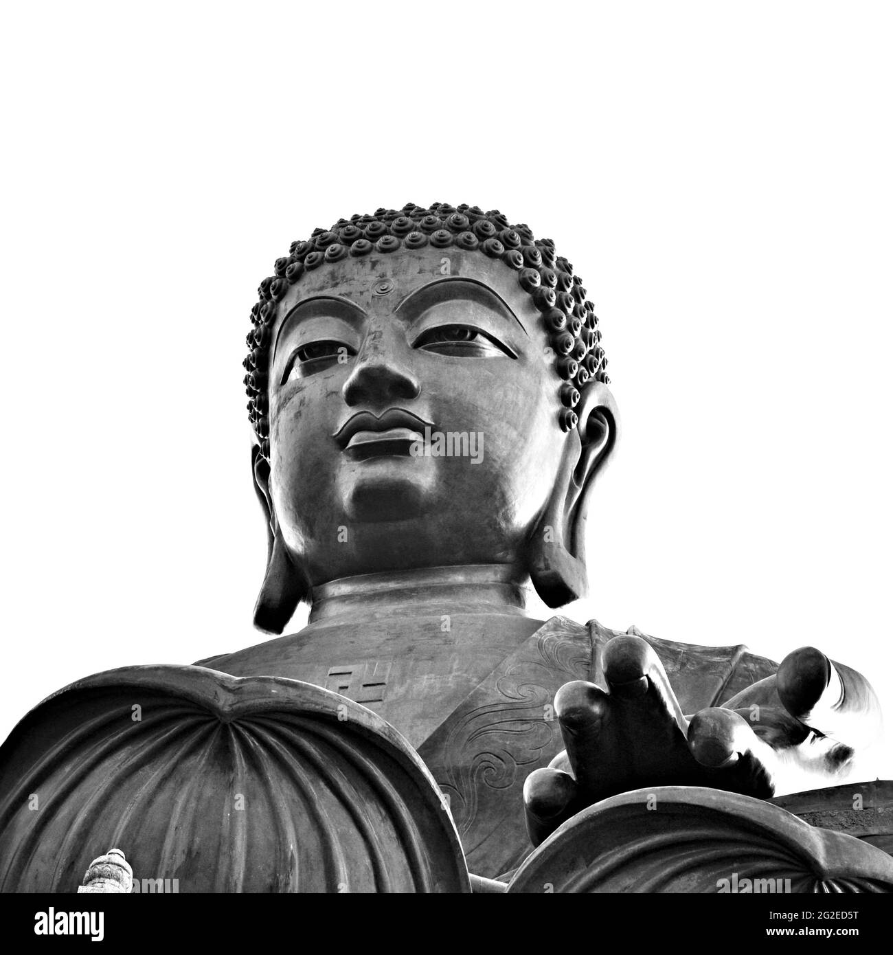 Grande statue de Bouddha à Hong Kong Banque D'Images