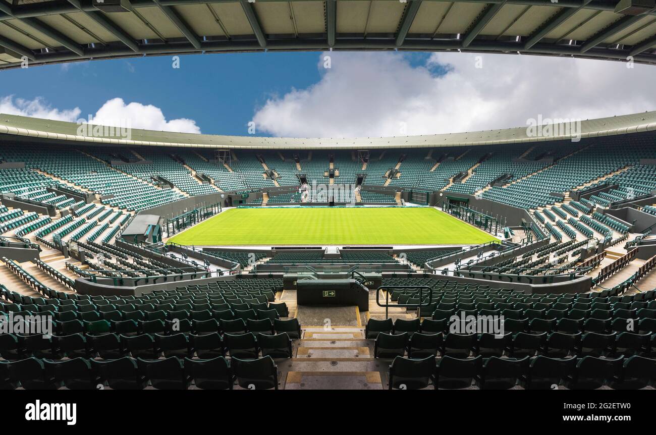 Bienvenue au siège officiel de Wimbledon à Londres Banque D'Images