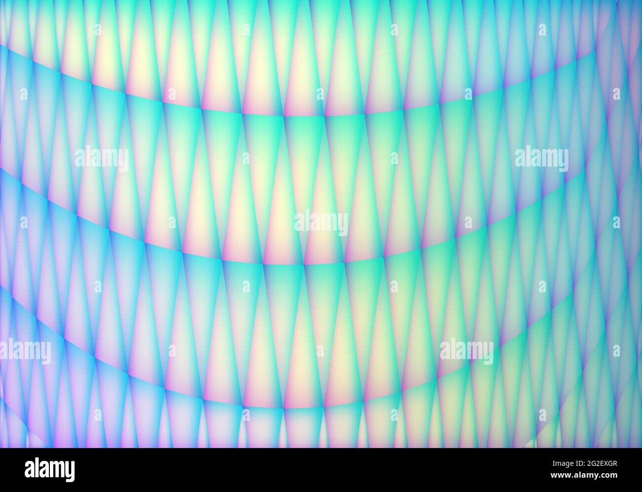 Arrière-plan hologramme élégant de style vaporwave 90 avec cellules géométriques abstraites et couleurs irisées Illustration de Vecteur