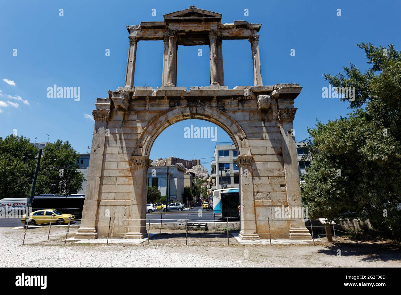 Arche d'Hadrien - Athènes Grèce Banque D'Images