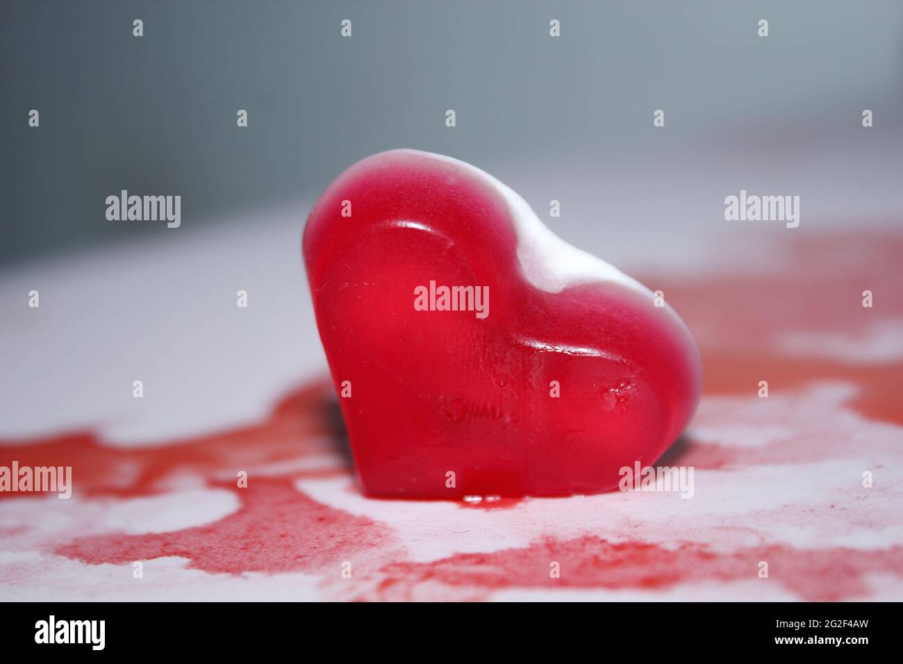 Bonbons coeur de Saint-Valentin, belle photographie. Banque D'Images