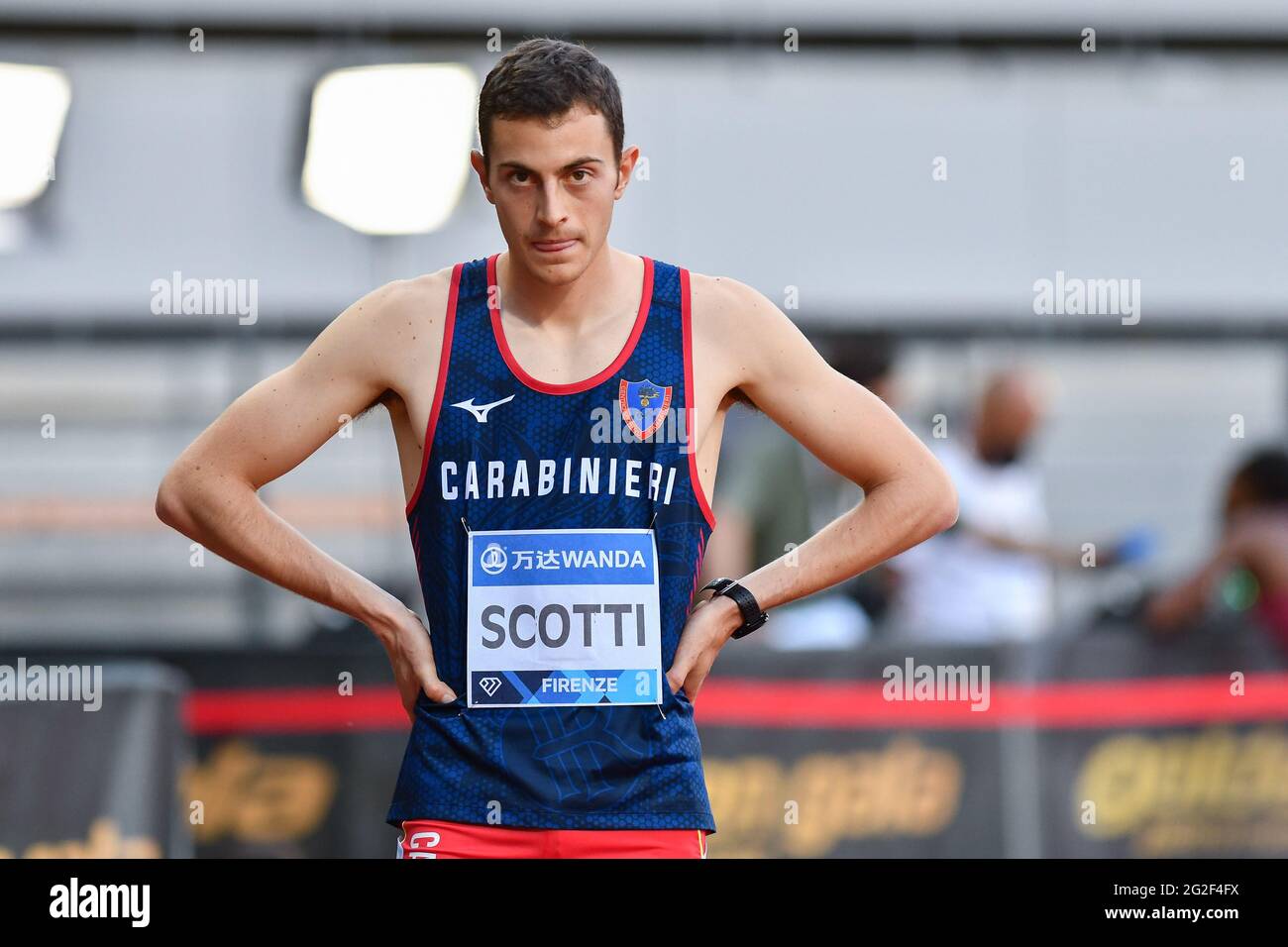 Edoardo Scotti (ITA) 400m masculin pendant Wanda Diamond League 2021 - Golden Gala Pietro Mennea, Athletics Internatio - photo .LiveMedia/Lisa Guglielmi Banque D'Images