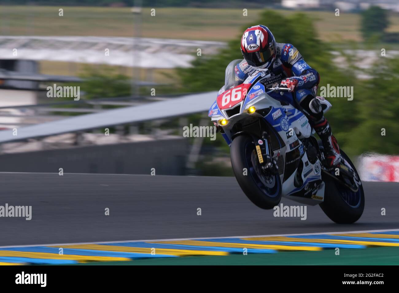 Le Mans, Sarthe, France. 11 juin 2021. OG Motorsport par Sarazin Yamaha YZF  R1 - CAMILLE HEDELIN (FRA) en action lors de la séance de qualification de  la 44e édition de la