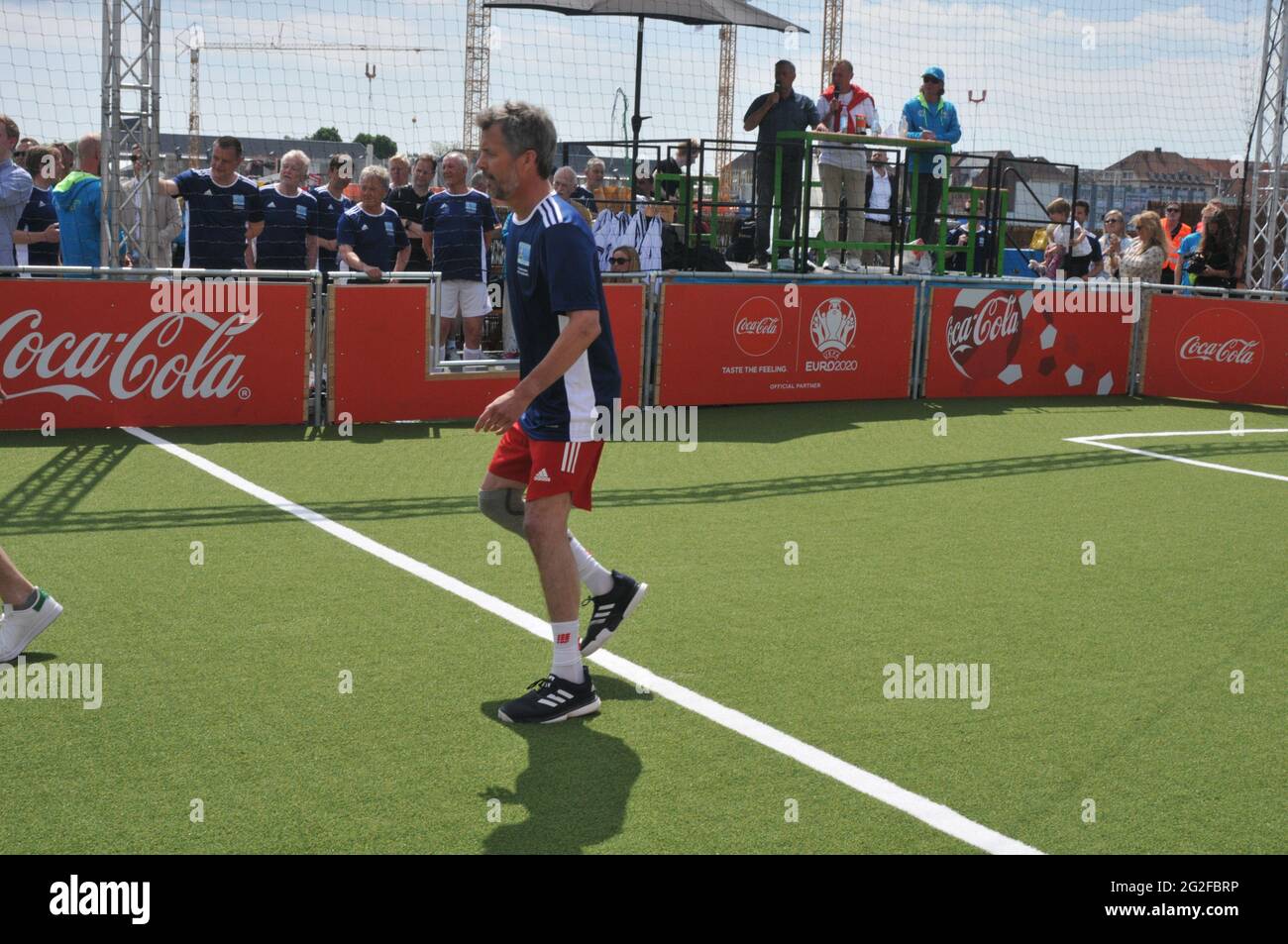 Copenhague, Danemark. 11 juin 2021, le Prince Frederik, cronw danois, ouvre le festival officiel EEFA Euro 2020 Footbal à Copenhague dans le festival de l'UEFA copenahgen Banque D'Images