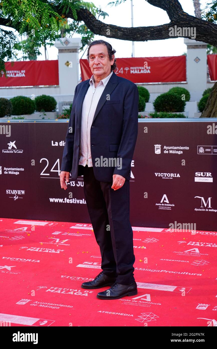 Malaga, Espagne. 05e juin 2021. Directeur de 'El Ventre del Mar', Agusti Villaronga, assiste au photocall et tapis rouge du Festival de Malaga 2021 au Gran Hotel Miramar, à Malaga. (Photo de Francis Gonzalez/SOPA Images/Sipa USA) crédit: SIPA USA/Alay Live News Banque D'Images