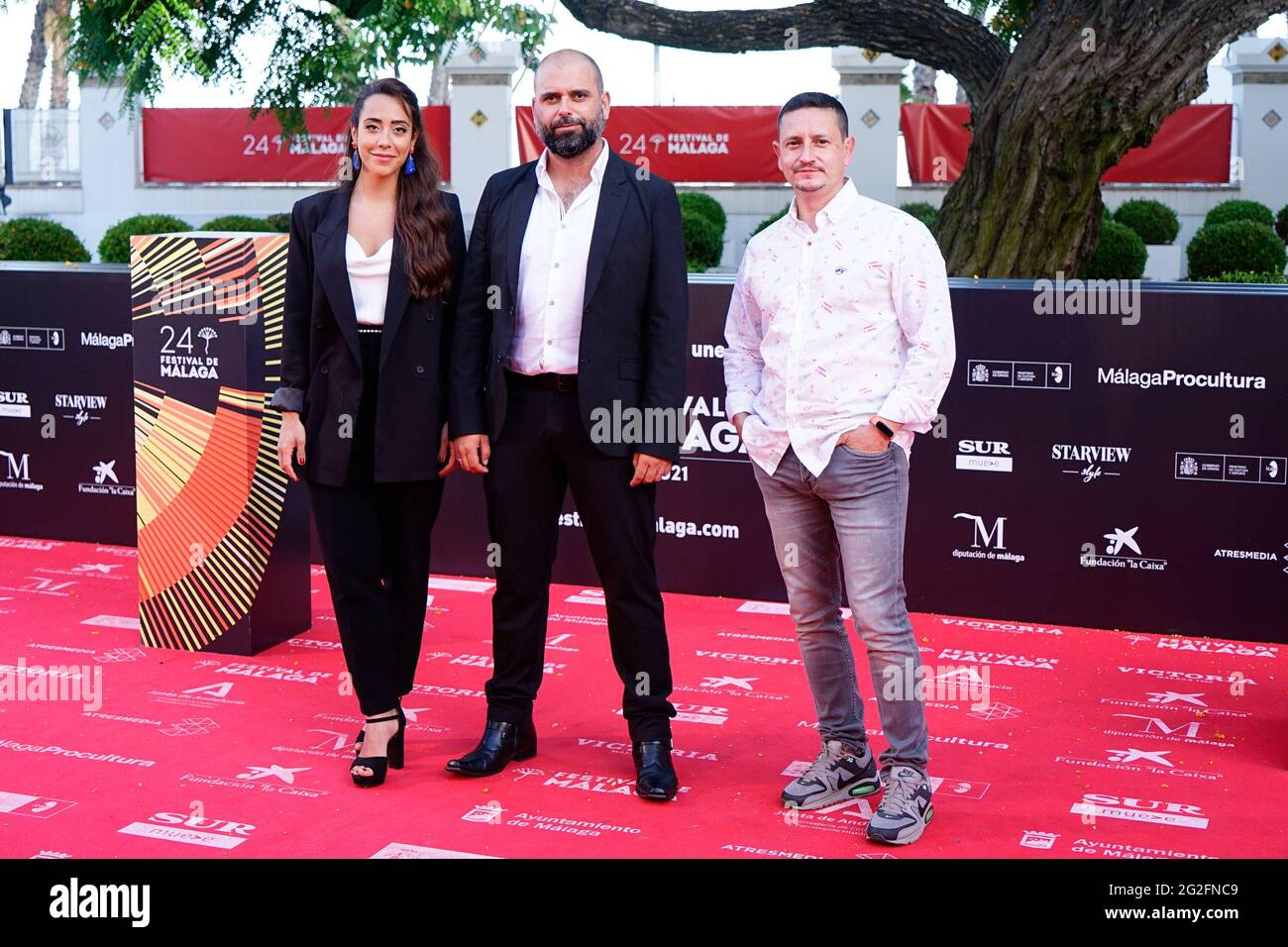 Malaga, Espagne. 05e juin 2021. Le casting de 'El Universo de Oliver' assiste au photocall et au tapis rouge du Festival de Malaga 2021 au Gran Hotel Miramar, à Malaga. (Photo de Francis Gonzalez/SOPA Images/Sipa USA) crédit: SIPA USA/Alay Live News Banque D'Images