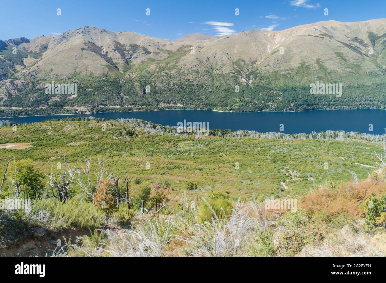 Lac Gutierrez près de Bariloche, Argentine Banque D'Images