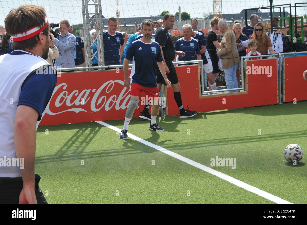 Copenhague, Danemark. 11 juin 2021, le Prince Frederik, cronw danois, ouvre le festival officiel EEFA Euro 2020 Footbal à Copenhague dans le festival de l'UEFA copenahgen Banque D'Images