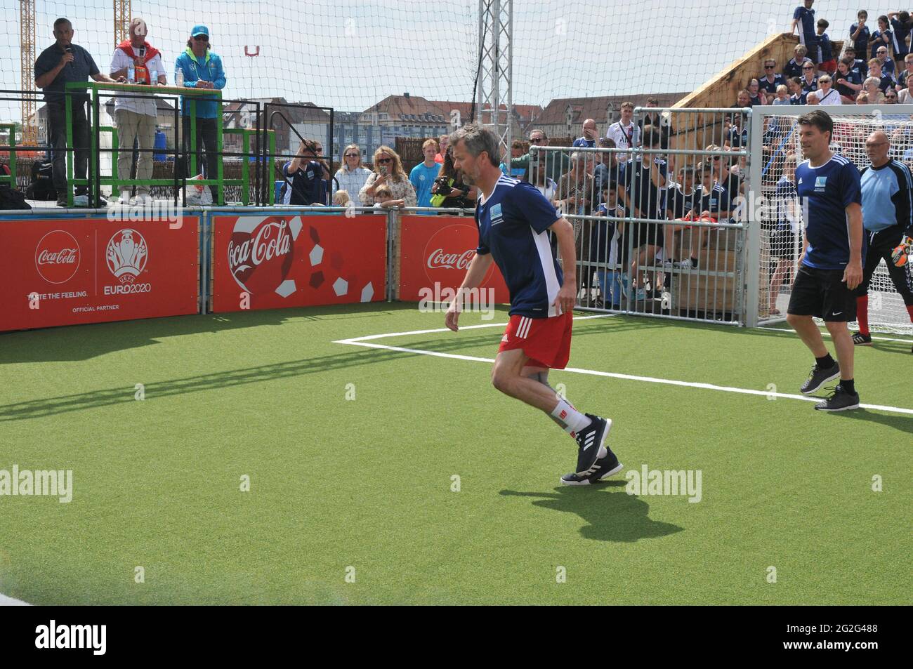 Copenhague, Danemark. 11 juin 2021, le Prince Frederik, cronw danois, ouvre le festival officiel EEFA Euro 2020 Footbal à Copenhague dans le festival de l'UEFA copenahgen Banque D'Images