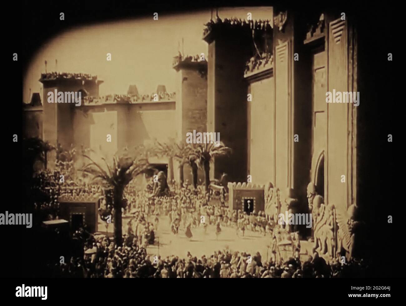 Vintage encore de la vie ancienne de Babylone du début des années 1900 film intolérance Banque D'Images