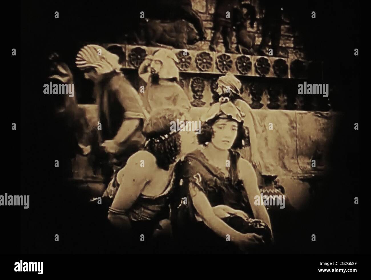 Vintage encore de la vie ancienne de Babylone du début des années 1900 film intolérance Banque D'Images