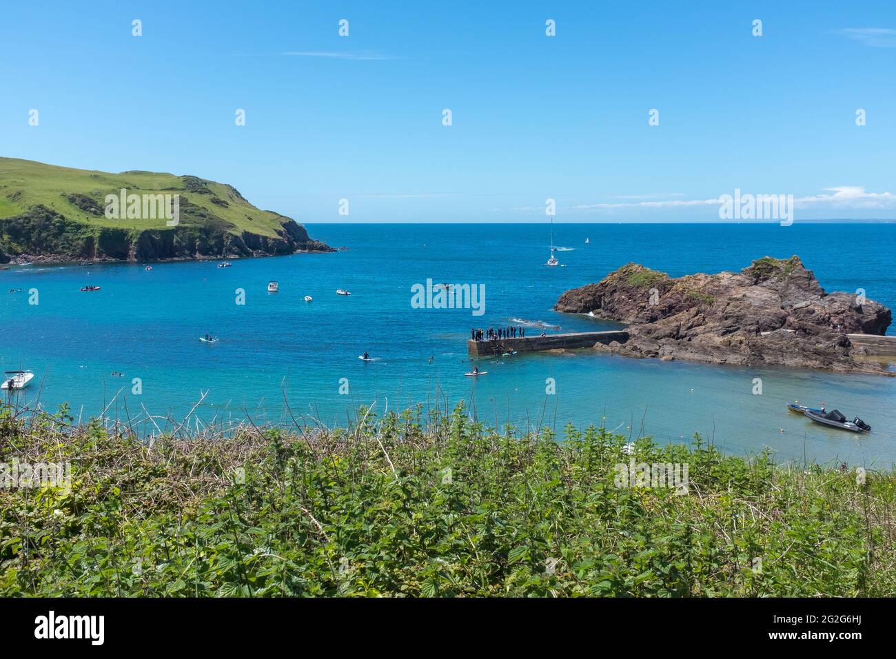 Le village de vacances de Hope Cove dans le South Hams, Devon près de Kingsbridge Banque D'Images