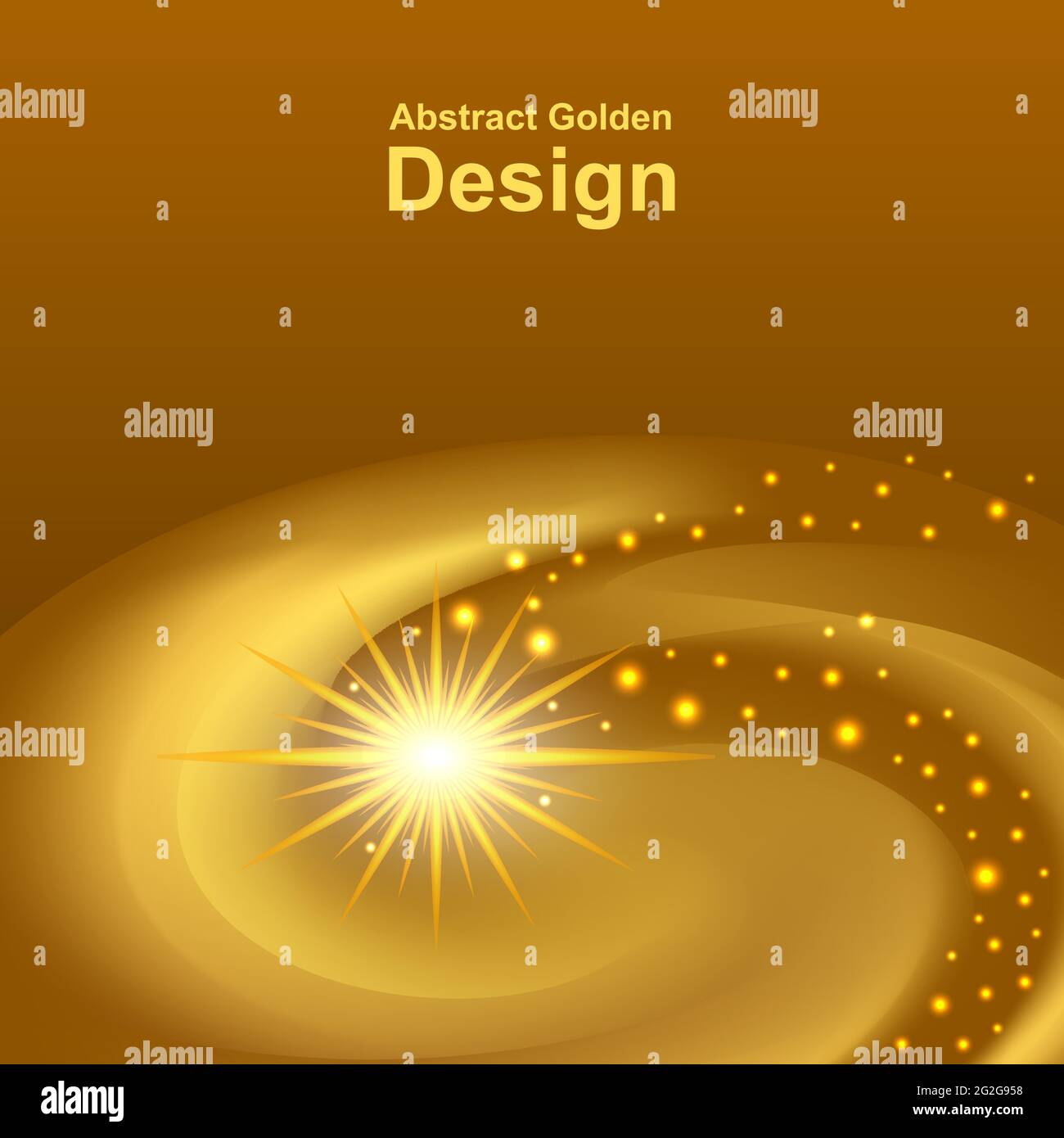 Motif abstrait spatial doré. Tourbillon dynamique en forme de spirale, effet brillant léger et paillettes. Résumé de la technologie de fond, vecteur illust Illustration de Vecteur