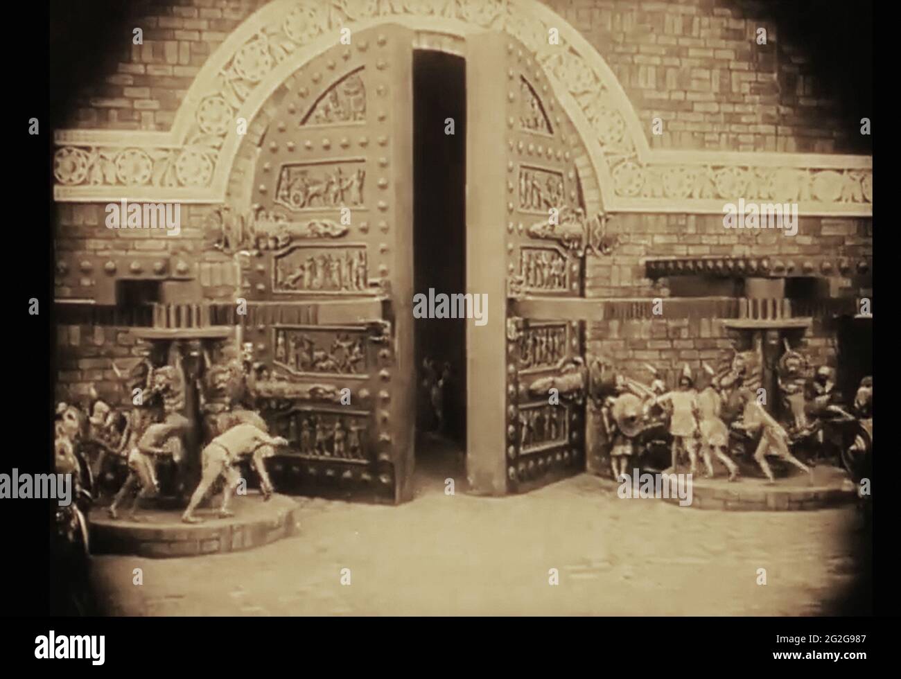 Vintage encore de la vie ancienne de Babylone du début des années 1900 film intolérance Banque D'Images