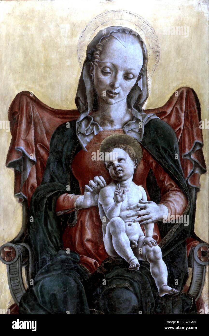 Cosme Tura - Vierge à l'enfant Banque D'Images