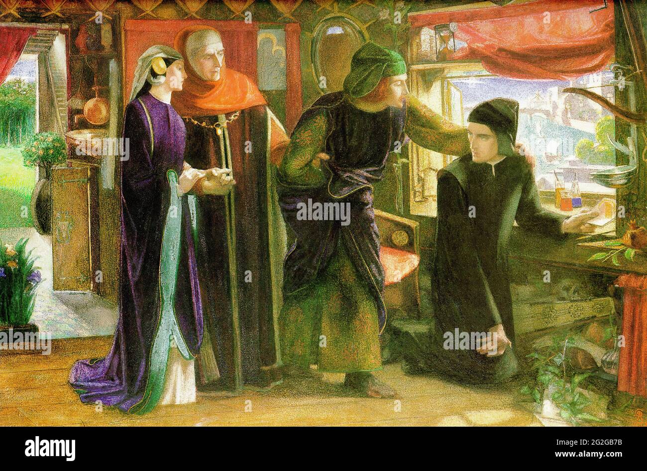 Dante Gabriel Rossetti Deces Du Premier Anniversaire Beatrice 1853 Photo Stock Alamy