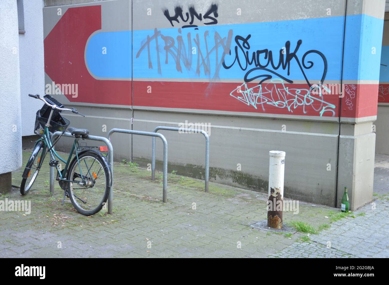 Quartier résidentiel de Schöneberger Terassen à Berlin, Allemagne - 10 juin 2021. Banque D'Images